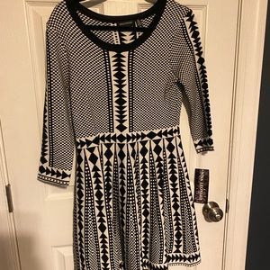 Cute Black/White sweater dress